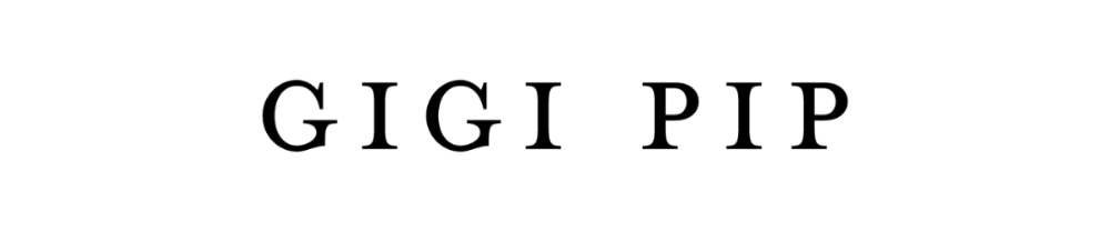Black Gigi Pip logo with a white background